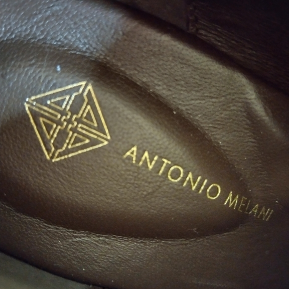 Antonio Melanie Brown leather bootie 3" heel. EUC. Side zipper 8 medium - Picture 7 of 14